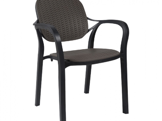 ΠΟΛΥΘΡΟΝΑ ΠΟΛΥΠΡΟΠΥΛΕΝΙΟΥ KHEM HM5820.10 ΑΝΘΡΑΚΙ 58x57x81Y εκ.