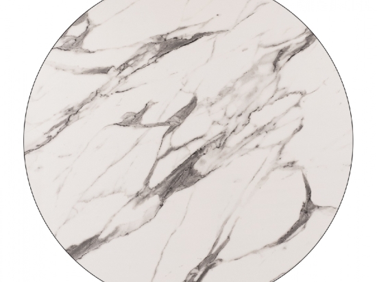 ΕΠΙΦΑΝΕΙΑ ΤΡΑΠΕΖΙΟΥ HPL HM5842.11 MARBLE WHITE-GREY Φ69 εκ. ΠΑΧΟΥΣ 12mm.