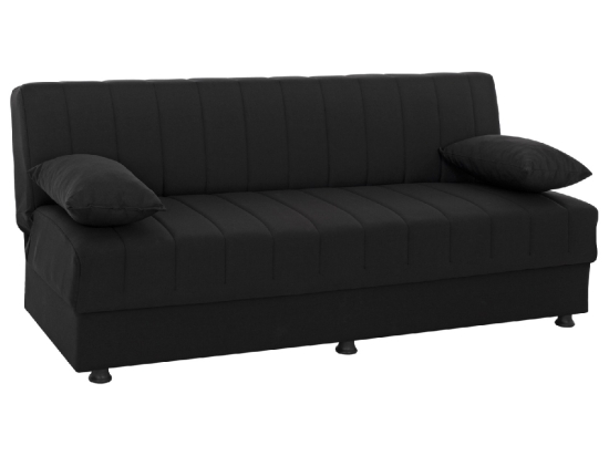 ΚΑΝΑΠΕΣ ΚΡΕΒΑΤΙ ANDRI ΤΡΙΘΕΣΙΟΣ ΜΑΥΡΟΣ HM3239.01 180x72x77 εκ.