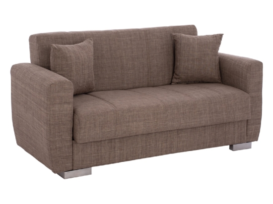 ΚΑΝΑΠΕΣ ΚΡΕΒΑΤΙ POLYA ΔΙΘΕΣΙΟΣ ΚΑΦΕ HM3241.02 150x84x88 εκ.