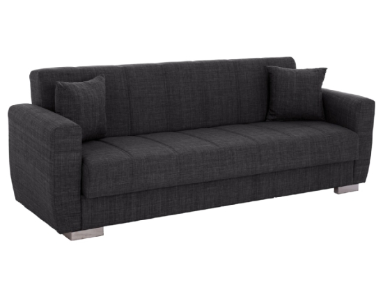 ΚΑΝΑΠΕΣ ΚΡΕΒΑΤΙ POLYA ΤΡΙΘΕΣΙΟΣ HM3240.03 ΓΚΡΙ 215x80x77Υ εκ.