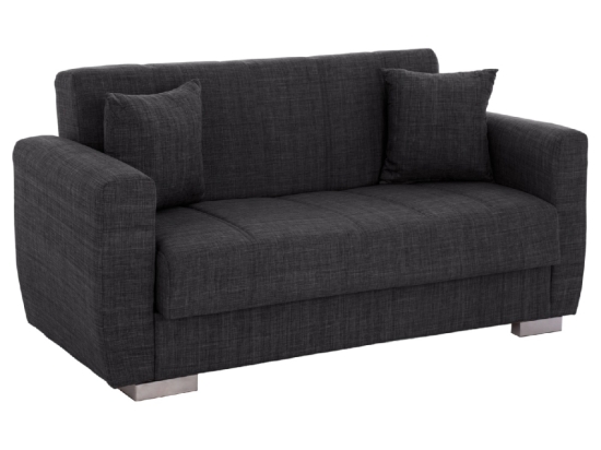 ΚΑΝΑΠΕΣ ΚΡΕΒΑΤΙ POLYA ΔΙΘΕΣΙΟΣ ΓΚΡΙ HM3241.03 150x84x88 εκ.
