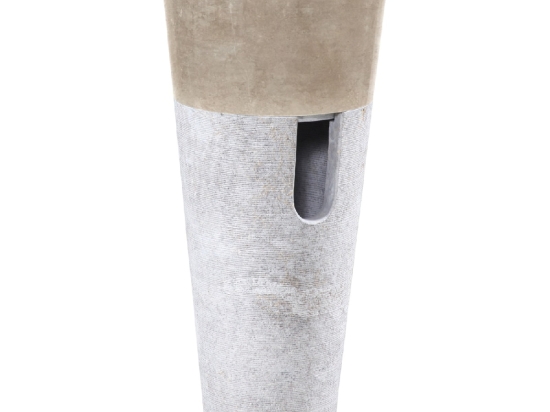 ΝΙΠΤΗΡΑΣ ΜΑΡΜΑΡΙΝΟΣ CONE SINK CREME WHITE Φ40x90Y εκ.HM7808.02