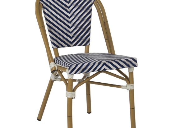 ΚΑΡΕΚΛΑ BAMBOO LOOK ΜΑΥΡΟ-ΛΕΥΚΟ HM5860.01 46x56x88Y εκ.