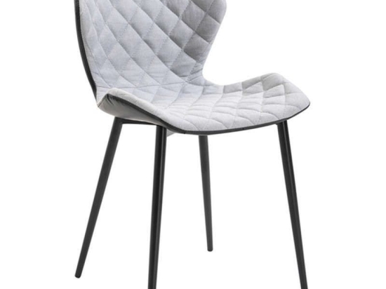 Καρέκλα Μίρκα Grey(Σ2) 48X51X85cm 11.1573 Μέταλλο,Ύφασμα,Pu
