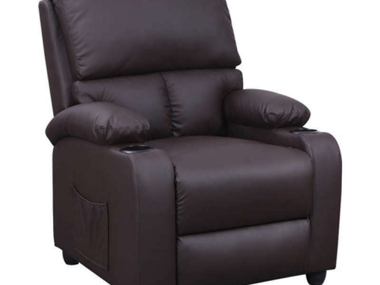Πολυθρόνα Sunday Massage Brown 72Χ89Χ106εκ. 15.0008 Τεχνόδερμα