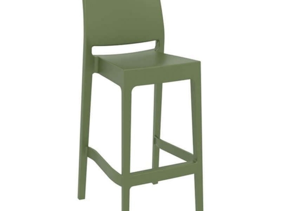 Σκαμπό Μπαρ 75cm Μάγια Olive Green Siesta 20.0379 Πολυπροπυλένιο