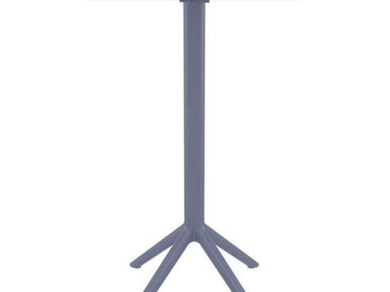 Τραπέζι Πτυσ/νο Μπαρ Sky 60Χ60Χ108εκ.Dark Grey Siesta 20.0288