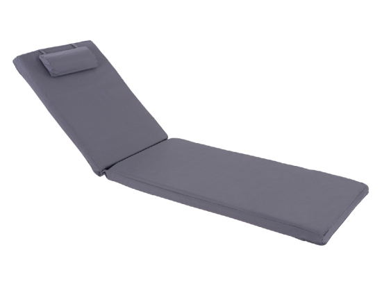 ΜΑΞΙΛΑΡΙ ΞΑΠΛΩΣΤΡΑΣ TEXTILENE 600gr/m2 ΓΚΡΙ SIFNOS HM11234.30T 196(117+1+78)x58x6Υ εκ.