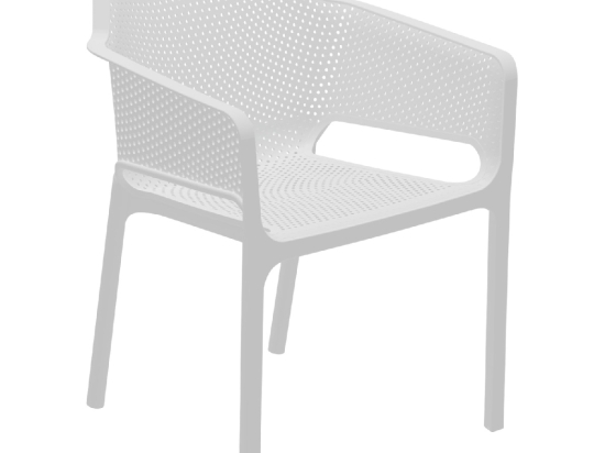 ΠΟΛΥΘΡΟΝΑ ΠΟΛΥΠΡΟΠΥΛΕΝΙΟΥ JOHN HM5929.01 ΛΕΥΚΗ 58,5x60x79,5Yεκ.
