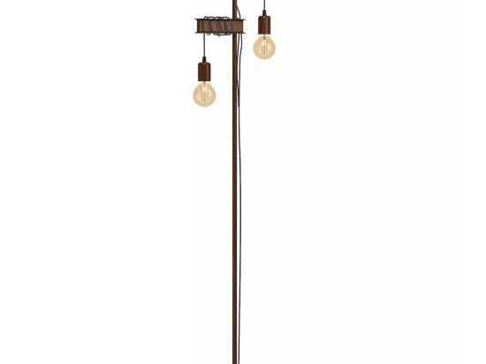 Φωτιστικό Δαπέδου 43526 Townshend 2/E27 Brown-Antique Eglo Μέταλλο