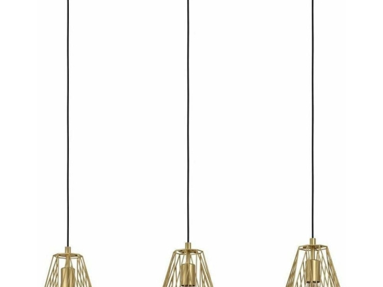 Φωτιστικό Οροφής - Ράγα 43696 Stype 3/E27 Gold Eglo Μέταλλο
