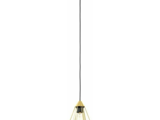 Φωτιστικό Οροφής 43681 Tarbes 1/E27 Ø175 Black-Brass Eglo Μέταλλο