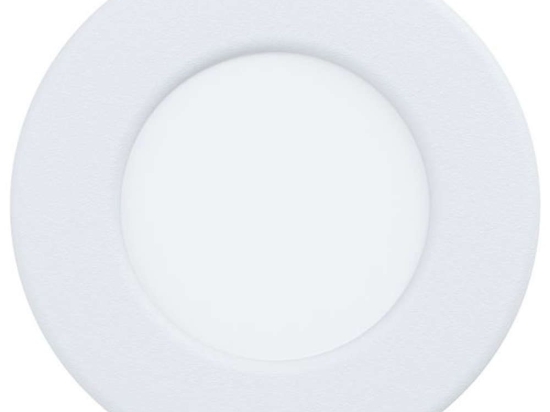 Φωτιστικό Οροφής - Σποτ 99202 Fueva Led Ø86 3000K White Eglo Μέταλλο,Πλαστικό