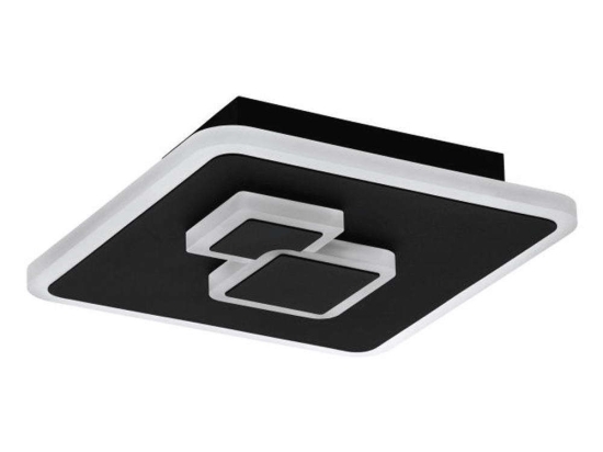 Φωτιστικό Οροφής-Πλαφονιέρα Cadegal 30658 20x20x5cm Led 7,8W Black-White Eglo