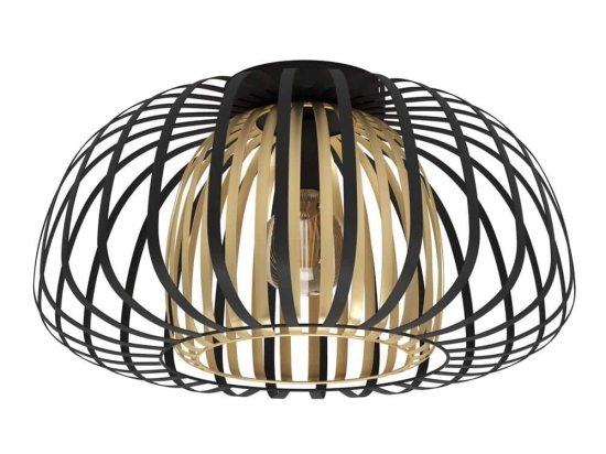 Φωτιστικό Οροφής-Πλαφονιέρα Encinitos 99664 45x26cm 1xE27 40W Black-Gold Eglo