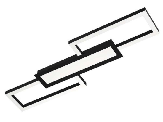 Φωτιστικό Οροφής-Πλαφονιέρα Monirote 99792 78x4,5cm Led 37W Black-White Eglo