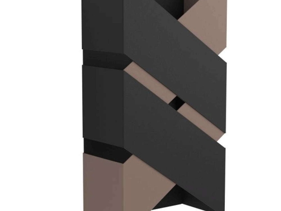 Φωτιστικό Τοίχου-Απλίκα Gurare 99689 12,5x24cm 2xLed 2,5W Black-Moca Eglo