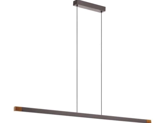 Φωτιστικό Οροφής-Ράγα Lisciana 900175 126x3,5x110cm Led 22W Grey-Natural Eglo