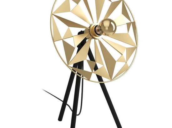 Φωτιστικό Επιτραπέζιο Castanuel 43808 37x27x57,5cm 1xΕ27 40W Black-Gold Eglo Ατσάλι