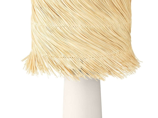 Φωτιστικό Επιτραπέζιο Paisano 390239 Φ30x51,5cm 1xE27 40W Natural-Beige Eglo Rattan,Κεραμικό