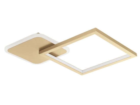 Φωτιστικό Οροφής - Πλαφονιέρα Gafares 900424 33x33x5cm Led Gold Eglo