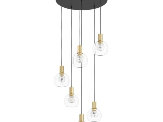 Φωτιστικό Οροφής Terque 390279 54x150cm Led Clear-Gold Eglo