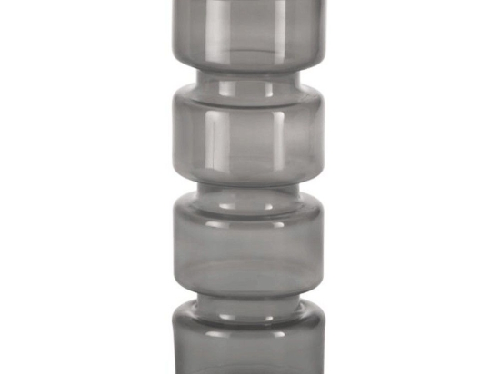 Βάζο Γυάλινο Delnite 421077 9x26cm Grey Eglo Γυαλί