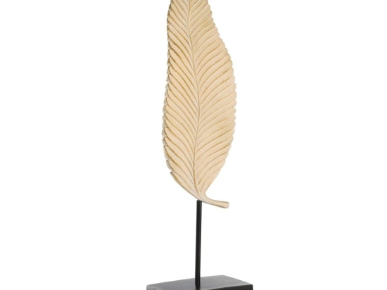Διακοσμητικό Αντικείμενο Φύλλο Gifu 427076 13x9x57cm Gold-Black Eglo Πλαστικό
