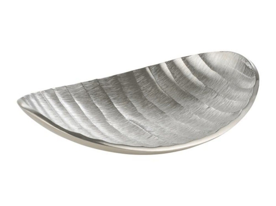 Διακοσμητικό Μπωλ Forleyet 427012 26x18,5x6cm Silver Eglo Αλουμίνιο