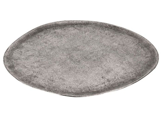 Διακοσμητικός Δίσκος Forleyet 427035 36x32x1cm Silver Eglo Αλουμίνιο