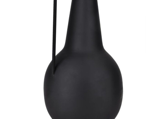 Βάζο Αμφορέας Miouski 421066 20x39cm Black Eglo Μέταλλο