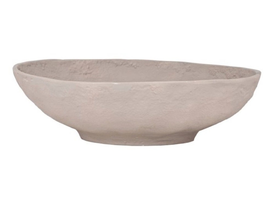Διακοσμητικό Μπωλ Forleyet 427052 26x7,5cm Beige Eglo Αλουμίνιο