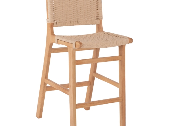 ΣΚΑΜΠΟ ΜΕΣΑΙΟΥ ΥΨΟΥΣ HM9332.01 RUBBERWOOD & ΣΧΟΙΝΙ- ΦΥΣΙΚΟ ΧΡΩΜΑ 45x46x95Υεκ.
