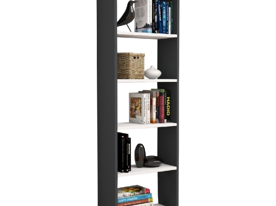 ΒΙΒΛΙΟΘΗΚΗ CLASSIKER HM9226.13 ΜΕΛΑΜΙΝΗΣ ΓΚΡΙ-ΛΕΥΚΟ 48,5x22x160Υεκ.