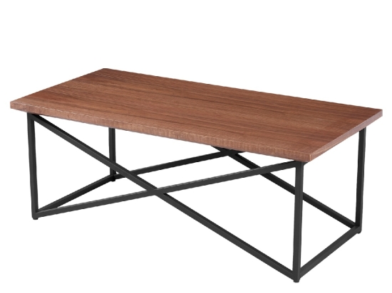 ΤΡΑΠΕΖΙ ΣΑΛΟΝΙΟΥ HM9469.02 MDF ΜΕ ΚΑΠΛΑΜΑ ΑΠΟ ΞΥΛΟ ΦΡΑΞΟΥ 120x60x45,5Yεκ.