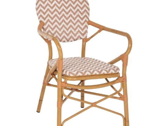 ΠΟΛΥΘΡΟΝΑ ΑΛΟΥΜΙΝΙΟΥ BAMBOO LOOK ΦΥΣΙΚΟ - ΛΕΥΚΟ HM5928.03 55x58x95 εκ.