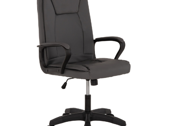 ΚΑΡΕΚΛΑ ΓΡΑΦΕΙΟΥ HM1188.10 ΓΚΡΙ PU 63x70x114Y εκ.