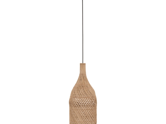 ΦΩΤΙΣΤΙΚΟ ΟΡΟΦΗΣ CARBOY HM7884 ΚΡΕΜΑΣΤΟ ΑΠΟ RATTAN ΣΕ ΦΥΣΙΚΟ ΧΡΩΜΑ Φ28x163,5Yεκ.
