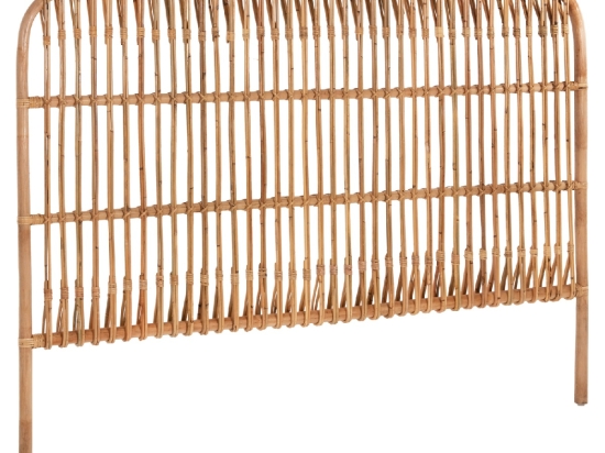 ΚΕΦΑΛΑΡΙ ΚΡΕΒΑΤΙΟΥ MERMA HM9549 ΣΕ ΦΥΣΙΚΟ ΧΡΩΜΑ RATTAN 165x5x121Yεκ.