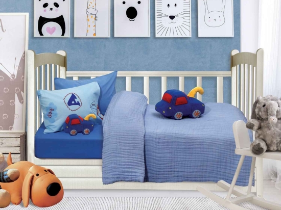 Κουβέρτα Βρεφική Μουσελίνα 6475 Relax Das Baby Κούνιας 110x150cm Μουσελίνα