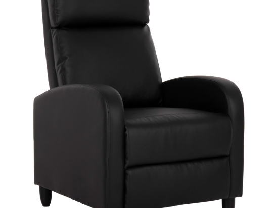 ΠΟΛΥΘΡΟΝΑ RELAX HIBER HM9782.11 ΜΑΥΡΟ PU 67,5x90x104Υ εκ.