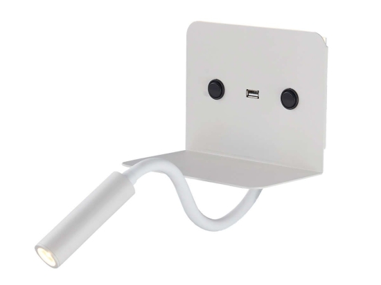 Φωτιστικό Τοίχου-Απλίκα Led White VK/04229/W/W VKLed Αλουμίνιο