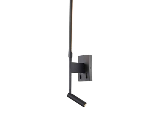 Φωτιστικό Τοίχου-Απλίκα Led Black VK/04233/B/W VKLed Αλουμίνιο
