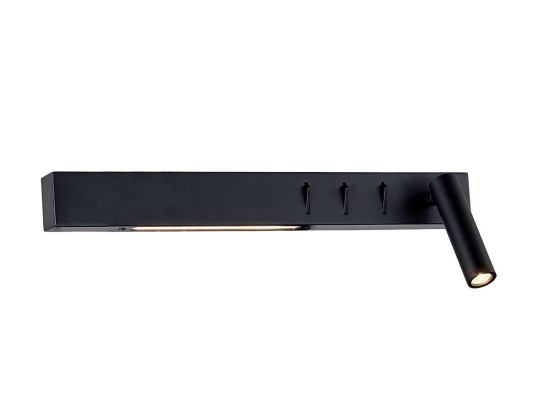 Φωτιστικό Τοίχου-Απλίκα Led Black 40cm VK/04231/B/W/40/R VKLed Αλουμίνιο