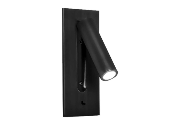 Φωτιστικό Τοίχου-Απλίκα Led Mat Black VK/04154/WA/B/W VKLed Αλουμίνιο