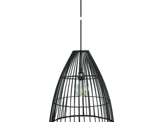 Φωτιστικό Οροφής Φ45x50 Black VK/03126PE/45 VKLed Bamboo