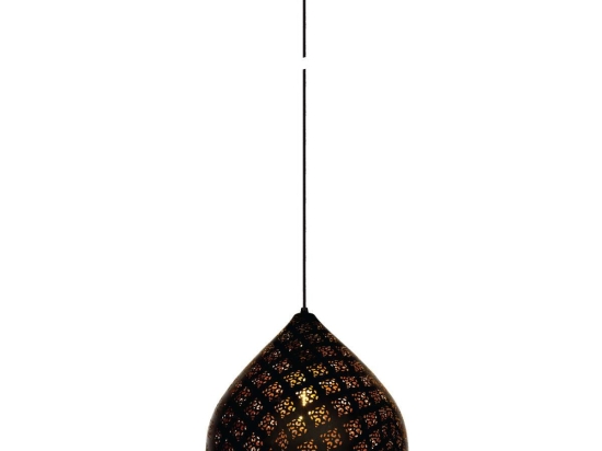 Φωτιστικό Οροφής Φ20.5x30 Black VK/03120PE/B VKLed Μέταλλο