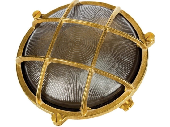 Φωτιστικό Τοίχου Με Πλέγμα D195mm Brass VK/01051/NB VKLed