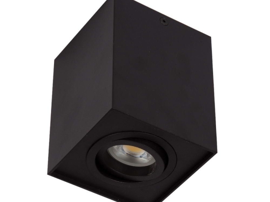 Φωτιστικό Οροφής - Σποτ Black 96x96x125mm VK/03005/B VKLed Αλουμίνιο
